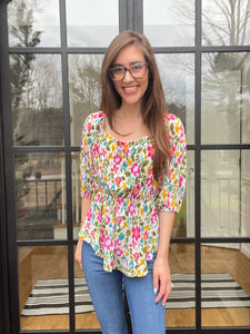 Floral Blooms Top