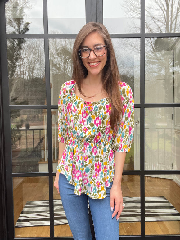 Floral Blooms Top