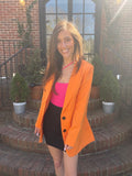 It’s All Business Orange Blazer