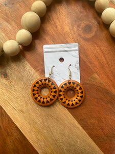 Classic Natural Wooden Earrings