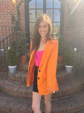 It’s All Business Orange Blazer