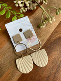 Clay Shell Drop Earrings