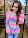 Rainbow Ombré Sweater