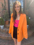 It’s All Business Orange Blazer