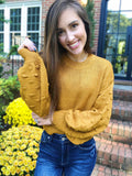 Golden Rod Bubble Sleeve Sweater
