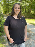 Laser Cut Distressed Top